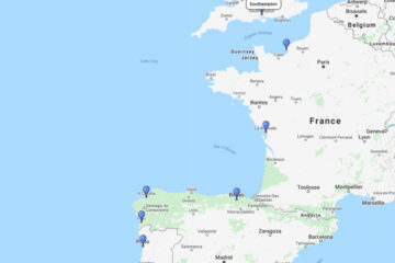 9-day cruise to Vigo, Porto, La Coruna, Bilbao, La Rochelle & Le Havre